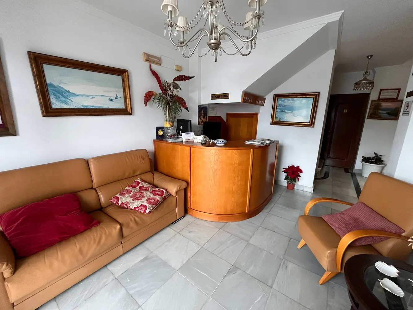Recepción Hostal
