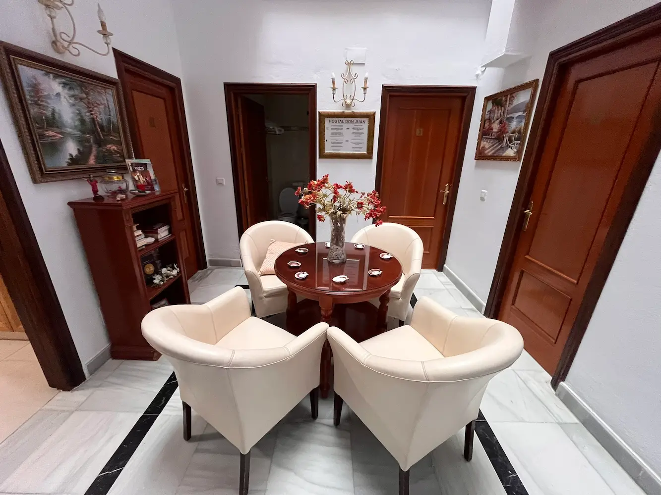Zona común Hostal